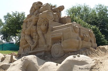 Piaskowe rzezby w Roermond 2010 #PiaskoweFigury #rzezby #Holandia #Roermond #Nederland #piasek