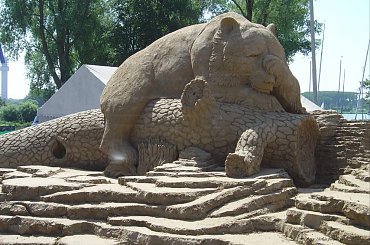 Piaskowe rzezby w Roermond 2010 #PiaskoweFigury #rzezby #Holandia #Roermond #Nederland #piasek