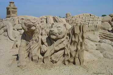 Piaskowe rzezby w Roermond 2010 #PiaskoweFigury #rzezby #Holandia #Roermond #Nederland #piasek