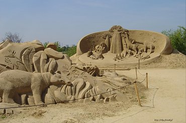 Piaskowe rzezby w Roermond 2010 #PiaskoweFigury #rzezby #Holandia #Roermond #Nederland #piasek