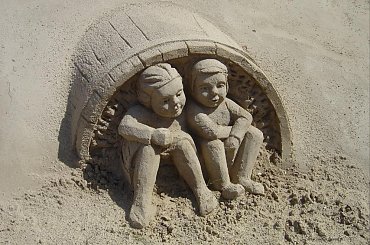 Piaskowe rzezby w Roermond 2010 #PiaskoweFigury #rzezby #Holandia #Roermond #Nederland #piasek