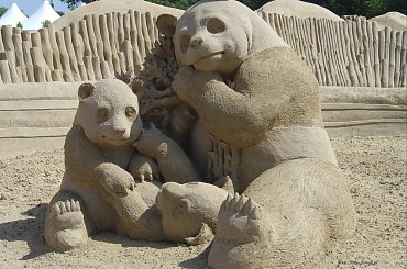 Piaskowe rzezby w Roermond 2010 #PiaskoweFigury #rzezby #Holandia #Roermond #Nederland #piasek