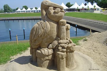 Piaskowe rzezby w Roermond 2010 #PiaskoweFigury #rzezby #Holandia #Roermond #Nederland #piasek