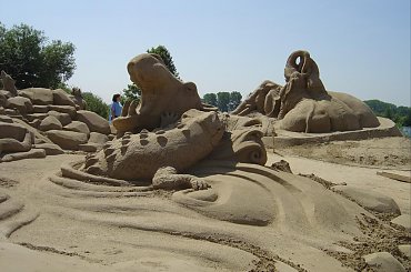 Piaskowe rzezby w Roermond 2010 #PiaskoweFigury #rzezby #Holandia #Roermond #Nederland #piasek