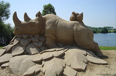 Piaskowe rzezby w Roermond 2010 #PiaskoweFigury #rzezby #Holandia #Roermond #Nederland #piasek