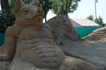 Piaskowe rzezby w Roermond 2010 #PiaskoweFigury #rzezby #Holandia #Roermond #Nederland #piasek