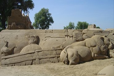 Piaskowe rzezby w Roermond 2010 #PiaskoweFigury #rzezby #Holandia #Roermond #Nederland #piasek