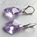 836. Swarovski cosmic violet - kolczyki 3,5cm