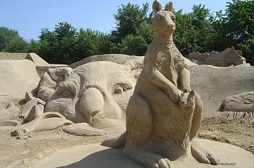 Piaskowe rzezby w Roermond 2010 #PiaskoweFigury #rzezby #Holandia #Roermond #Nederland #piasek
