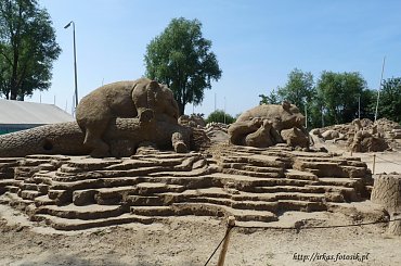 Piaskowe rzezby w Roermond 2010 #PiaskoweFigury #rzezby #Holandia #Roermond #Nederland #piasek