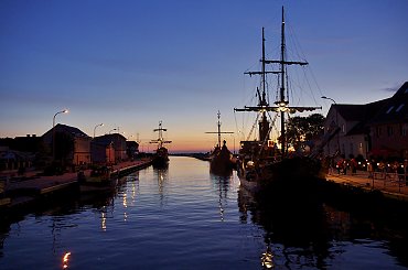 #Darłówko #niebo #wieczór #port #statki