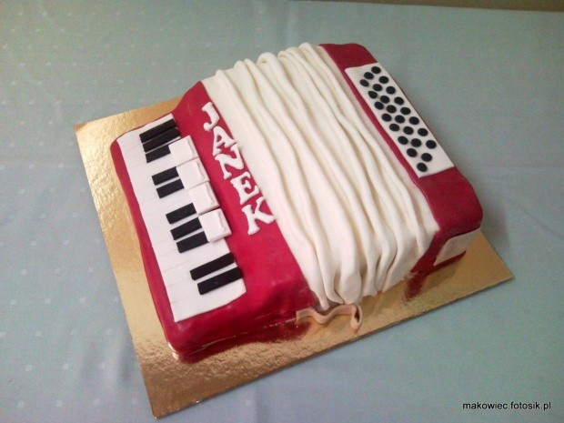 Akordeon dla Janka #akordeon #muzyka #urodziny #tort