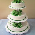 6 kg torcik Biało- zielony #wesele #tort #impreza #UrocvzystośćZaślubin