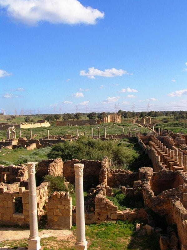 Leptis Magna (Lubda) starorzymskie miasto z ok. II w. n.e.