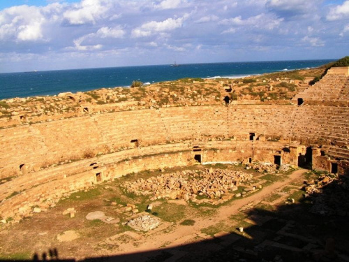 Amfiteatr i Cyrk - Leptis Magna (Lubda) starorzymskie miasto z ok. II w. n.e.