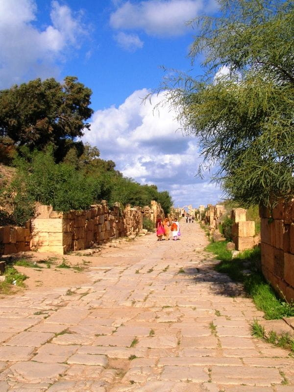 Leptis Magna (Lubda) starorzymskie miasto z ok. II w. n.e.