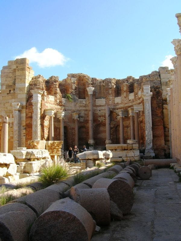 Bazylika Severana - Leptis Magna (Lubda) starorzymskie miasto z ok. II w. n.e.