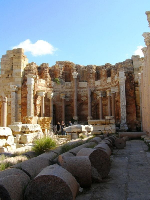 Bazylika Severana - Leptis Magna (Lubda) starorzymskie miasto z ok. II w. n.e.