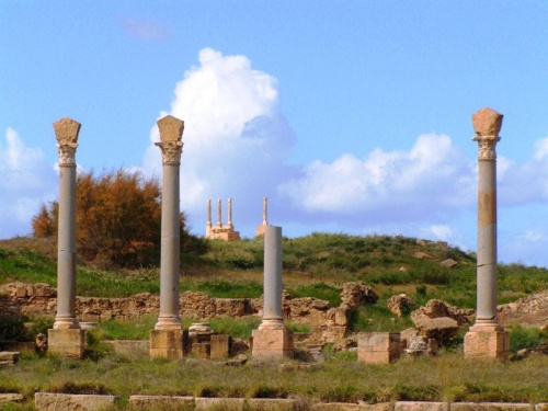 Leptis Magna (Lubda) starorzymskie miasto z ok. II w. n.e.