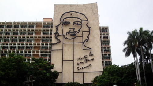 Hawana - Che Guevara na gmachu MSW przy Placu Rewolucji #Kuba #Hawana