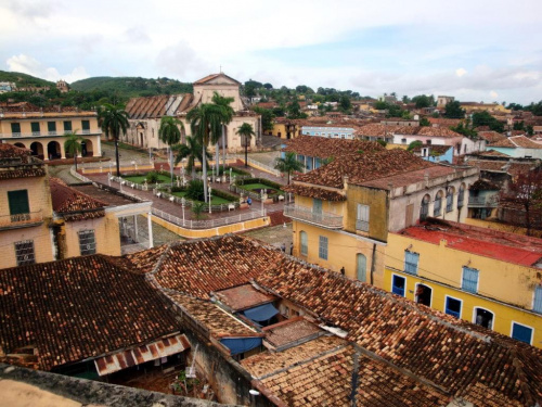 Trinidad - widok na miasto z wieży przy Palacio Cantero #Kuba #Trinidad