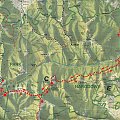 Mapka trasy Rzeki - Turbacz w Gorcach #góry #gorce #beskidy #rower #turbacz