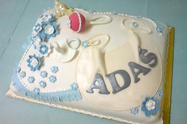 Tort dla ADASIA na chrzciny #Chrzciny #tort #Adaś #Kościół