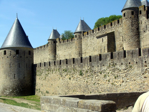 Carcassonne - potężne mury Carcassonne #CARCASSONNE #MIASTA