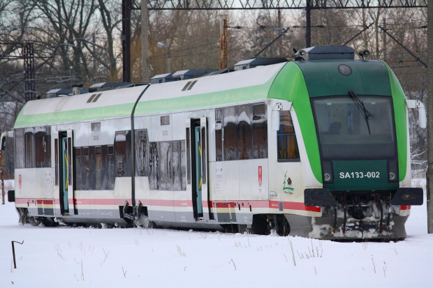 Szynobus PESA SA133-002 województwa podlaskiego.