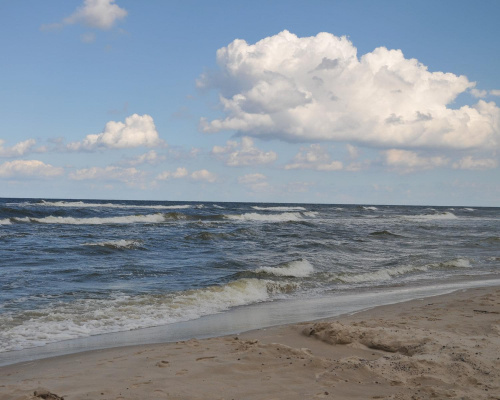 Dalekie, szerokie plaże Pogorzelicy