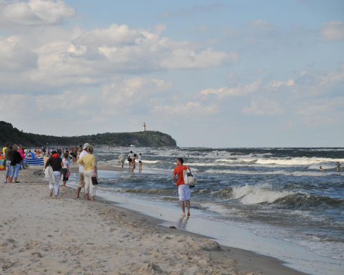 Plaża w Pogorzelicy 24.08.2010 przed południem