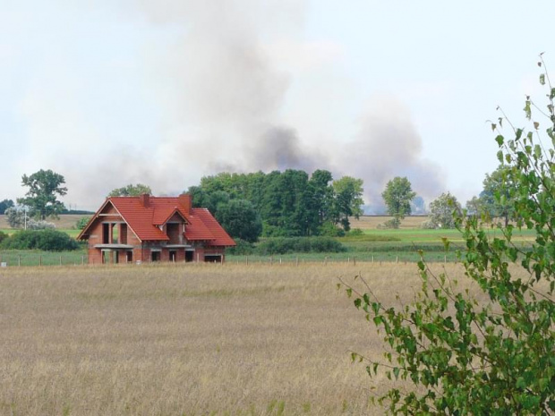 Pożar, zdjęcie robione z balkonu 1-szego piętra. #krajobrazy