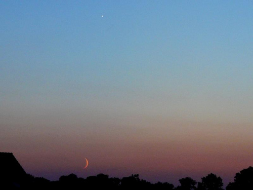 Księżyc i Wenus. #niebo