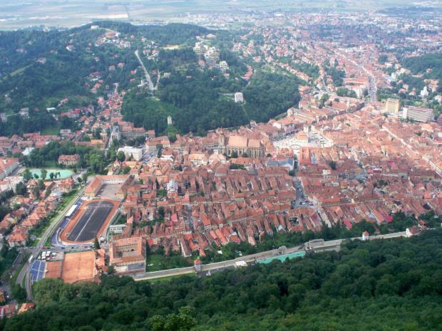 Brasov - widok ze wzgórza Tampa