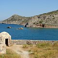 Spinalonga widok na zatokę #Elounda #WyspaSpinalonga #Kreta #morze #ZatokaMirambellou #lodzie #statki #fala