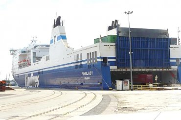 Tym promem płynęliśmy z Gdyni do Helisinek. #statki