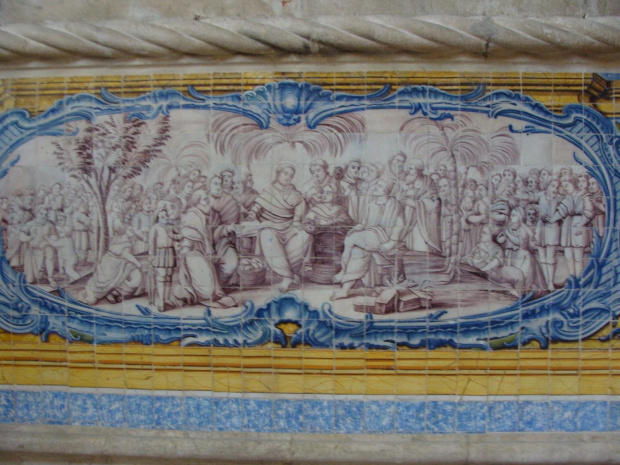 LIZBONA-PORTUGALIA refektarz w klasztorze Hieronimitów płytki ceramiczne #PORTUGALIA #LIZBONA #MIASTA #KOŚCIOŁY #KLASZTORY