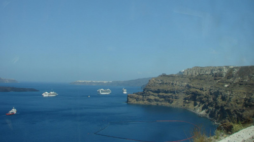 brzeg Santorini #Kreta #Santorini #morze #Thira #Oia #ocean