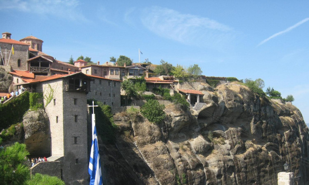 Grecja - Meteory - Klasztor prawosławny na skałach