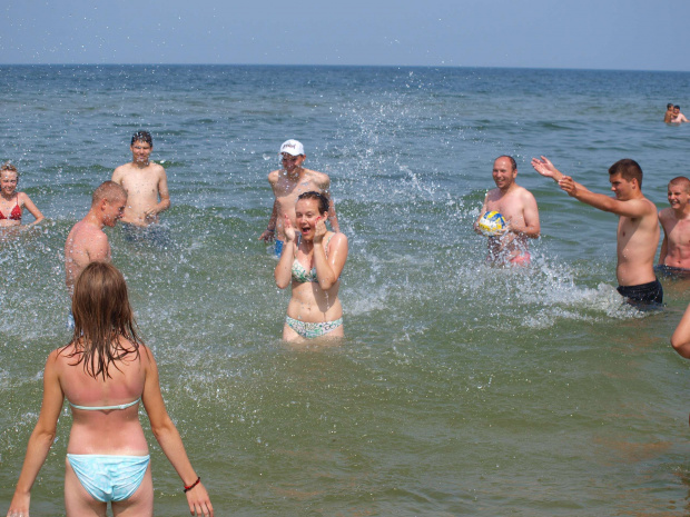 Plaża - występ w Trzęsaczu - ognisko