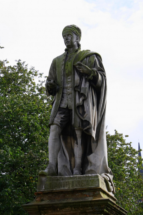 Pomnik Allana Ramseya, Princes Street, Edynburg, Szkocja.