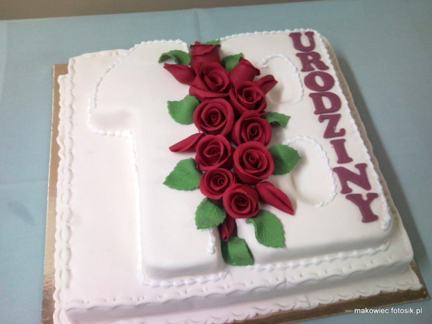 Torcik na 50 urodziny z małym żartem dla Pani #tort #żart