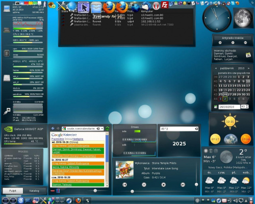 Pulpit 26.10.10 - mandriva linux 2010.1, KDE 4.5.2 #mandriva #kde