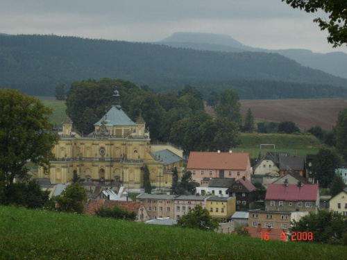 Panorama na Wambierzyce i Szczeliniec Wielki