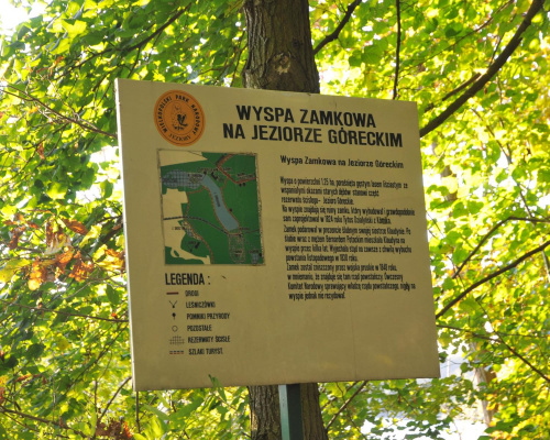 Październikowy spacer wkoło Jeziora Góreckiego w Wielkopolskim Parku Narodowym