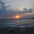 zachód nad zatoką Messaras #Matala #Kreta #groty #katakumby #morze #hipisi #plaża #słońce