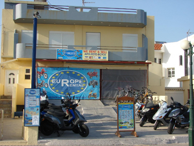 Kato Gouves wypożyczalnia motorów i motorynek #KatoGouves #Kreta #morze #plaże #Sevini #Grecja #zatoka #kozy