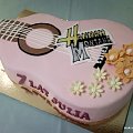 Torcik Hannah Montana na urodziny Julii #HannnahMontana #tort #gitara #urodziny