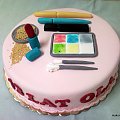 Torci na urodziny OLI Kosmetyki #malowidła #tort #kosmetyki #urodziny