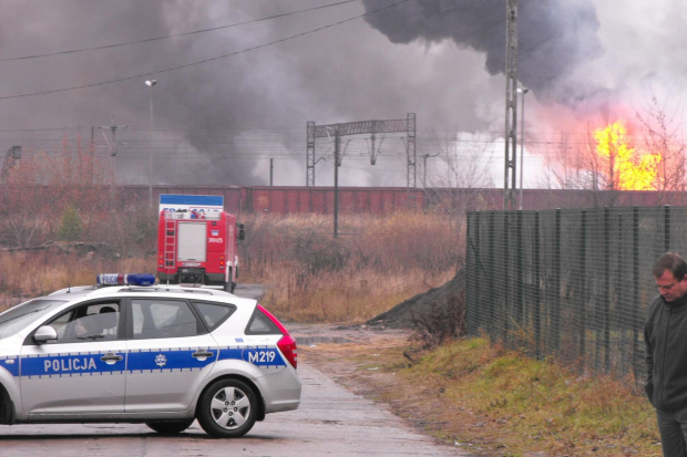 Wybuch i pożar cystern w Białymstoku, 08.11.2010. Białystok - Zielone Wzgórza